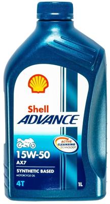 SHELL ADVANCE 4T AX7 15W/50 BARATTOLO 1 LITRO