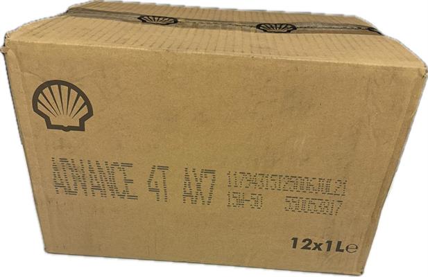 SHELL ADVANCE 4T AX7 15W/50 CARTONE 12X1 LITRO