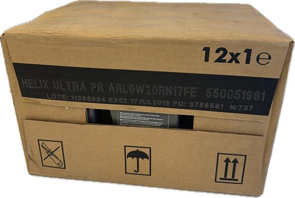 SHELL HELIX ULTRA PRO. AR-L 0W/20 CARTONE 12X1 LT