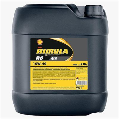 SHELL RIMULA R6 MS 10W/40 SECCHIO 20 LT