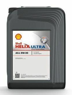 SHELL HELIX ULTRA PRO. AS-L 0W/20 SECCHIO JC 20 LT