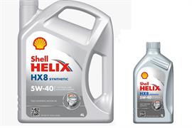 KIT SHELL HELIX HX8 5W/40 4+1 LITRI